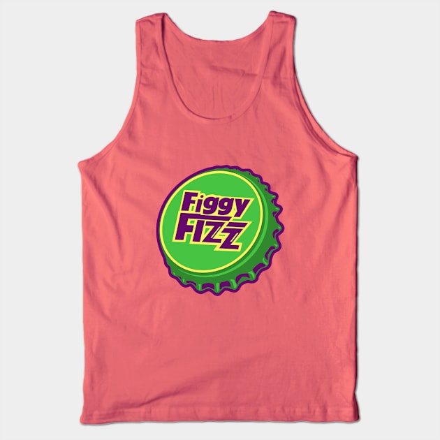 Retro Vintage Figgy Fizz Soda Bottlecap Tank Top by StudioPM71